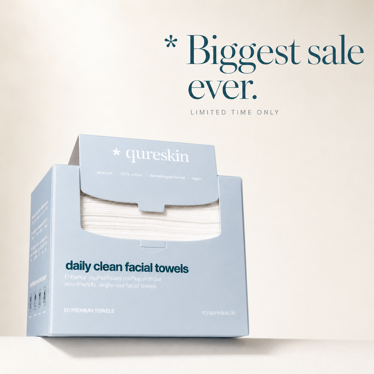 QureSkin Daily Clean Facial Towels — Welcome Offer