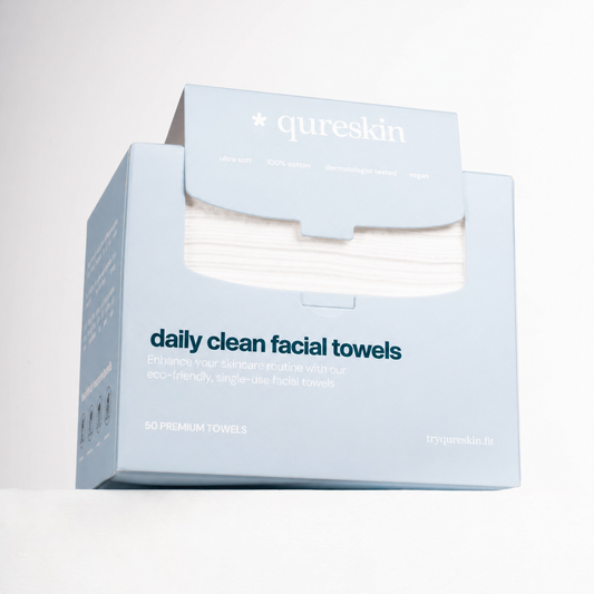 qureskin daily clean facial towels